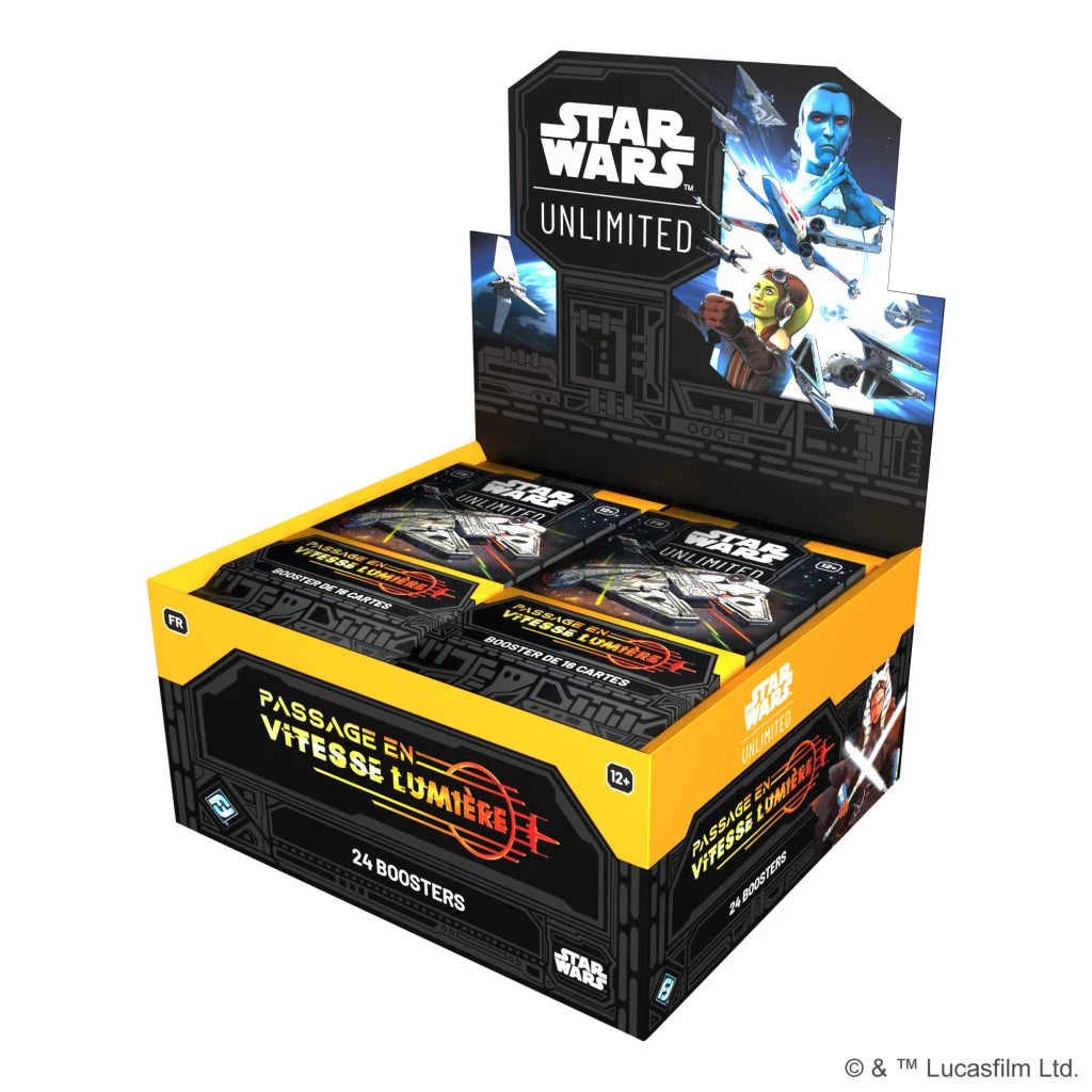 Star Wars Unlimited : Passage Vitesse Lumière boite de 24 boosters en francais