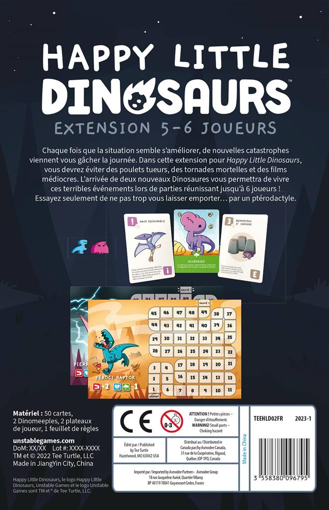 Happy Little Dinosaurs : Extension 5-6 joueurs