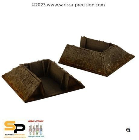 Sarissa Précision Trench System : Trench Dead End (x2)