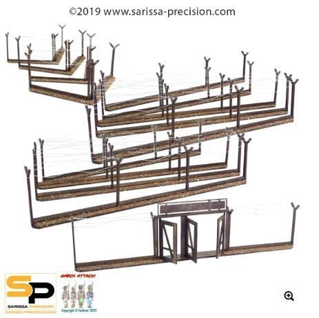 Sarissa Précision Trench System : Compound Fence Pack (28mm)