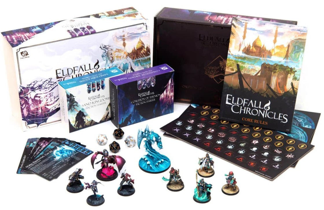 Eldfall Chronicles : Two-Player Starter Set: Coalition of Thenion vs. Sand Kingdoms en Anglais
