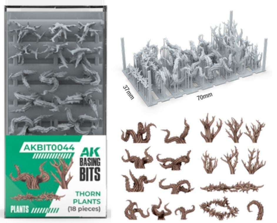 AK Interactive - Basing bits - thorns plants (x18)