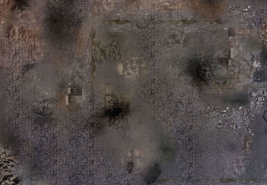 StarCraft -Tapis de jeu Ruined City Néoprène 54x36