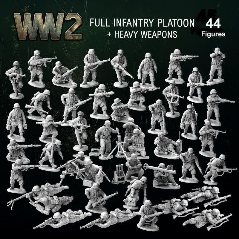 Victrix Miniatures 28mm 2nd Guerre mondiale - German Infantry & Heavy Weapons