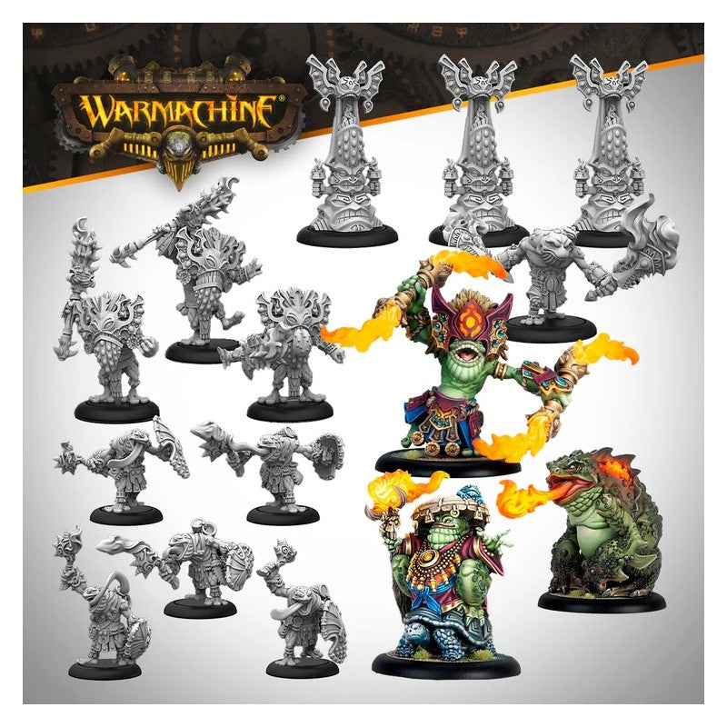 Warmachine: Southern Kriels Fire Tongue Warriors Command Cadre