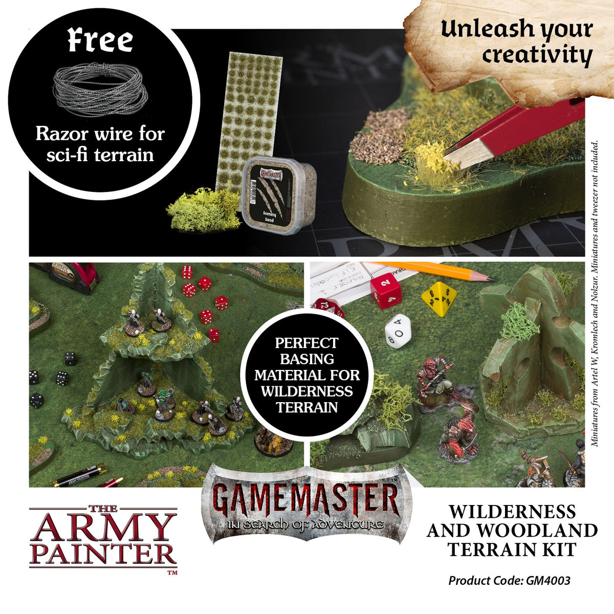 Army Painter GameMaster : Kit de Terrain Étendues Sauvages & Forêts