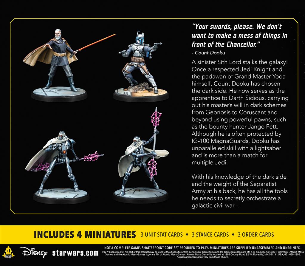 Détail des figurines Plus dure sera la chute (Twice the Pride) – Star Wars Shatterpoint