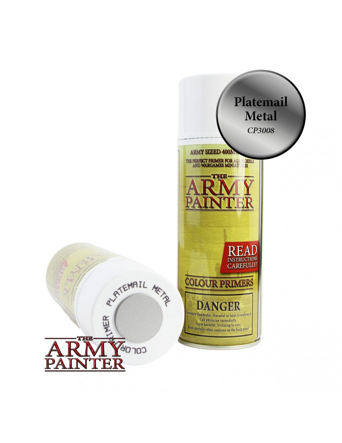 Army Painter - Bombes de sous-couche - Plate Mail Metal