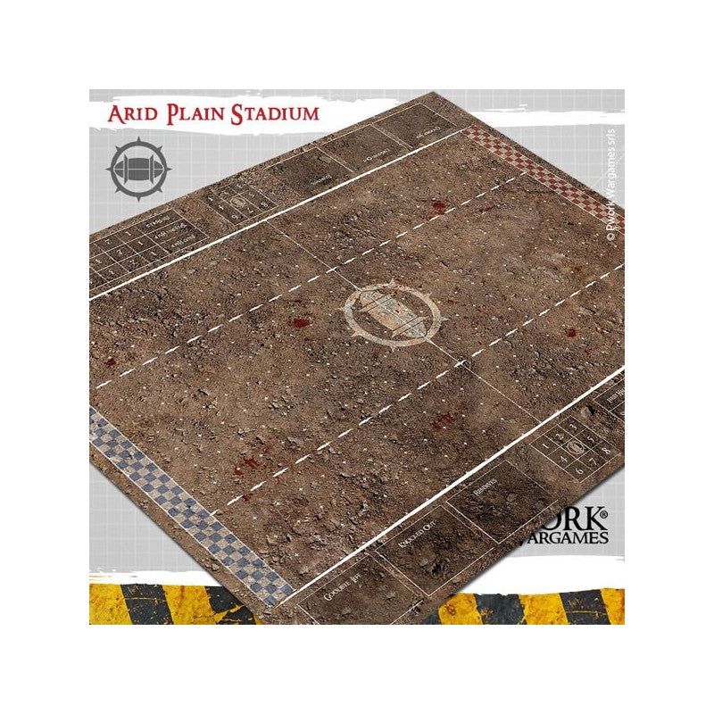 Tapis de jeu Blood Bowl néoprène - Arid Plain Stadium (RUPTURE DE STOCK FOURNISSEUR)
