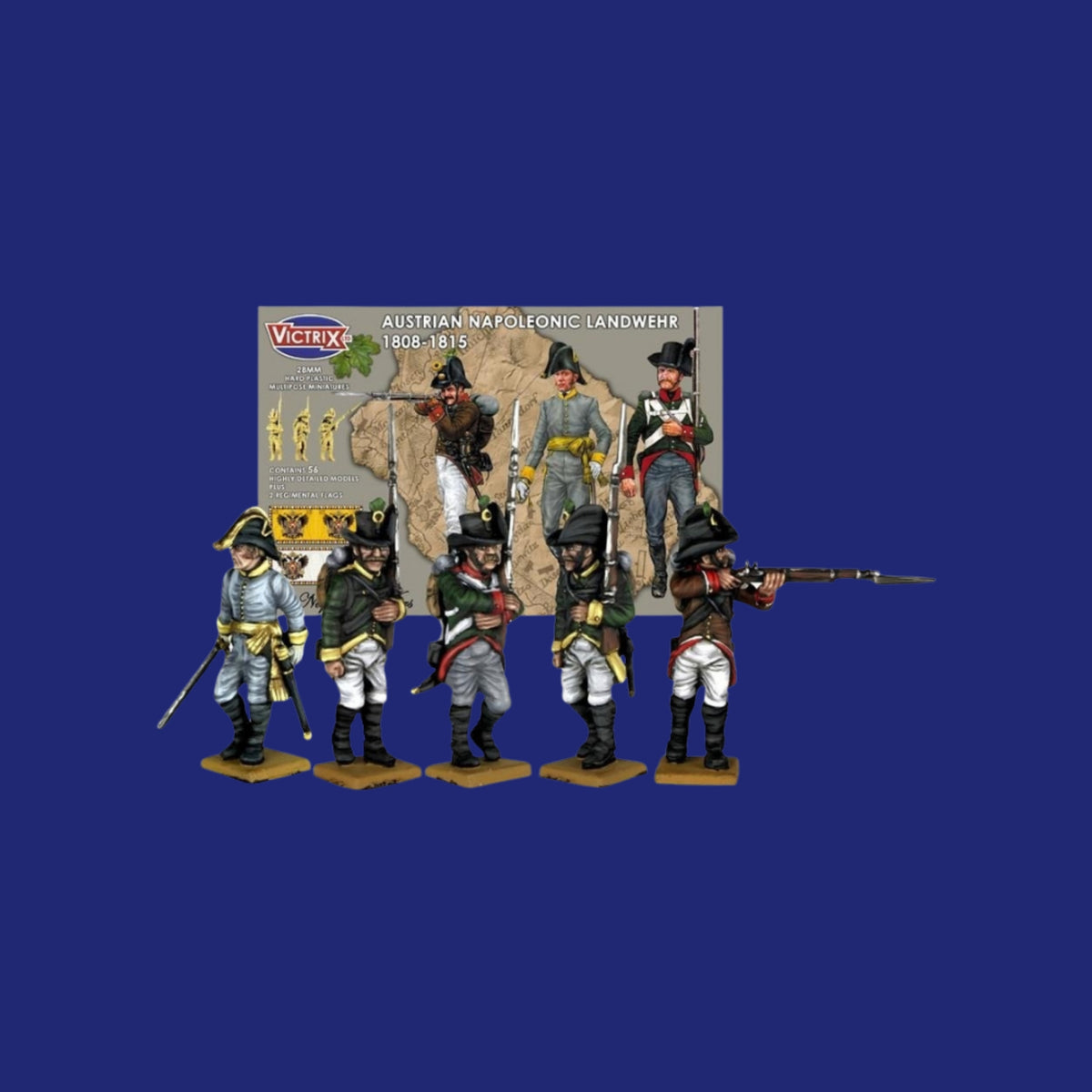 Victrix Miniatures 28mm Napoléonienne - Austrian Napoleonic Landwehr 1808-1815 - 123JEUX