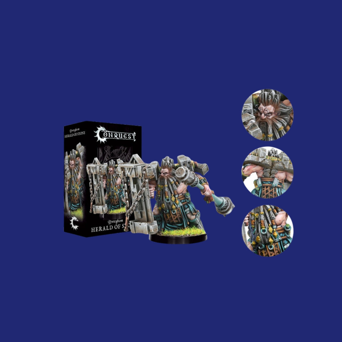 Conquest - Dweghom Herald of Stone (Officer) - 123JEUX