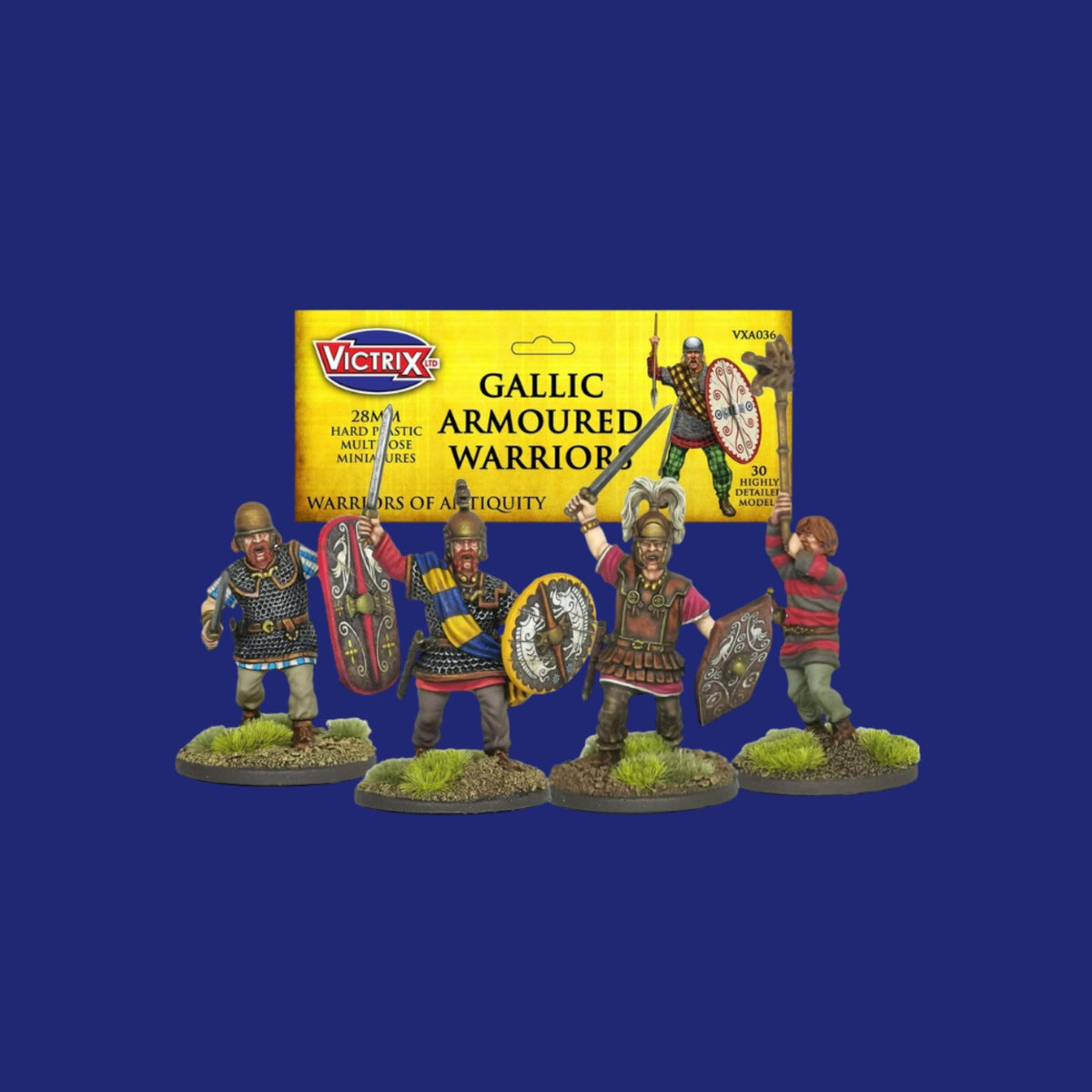 Victrix Miniatures 28mm Antiquité - Gallic Armoured Warriors - 123JEUX