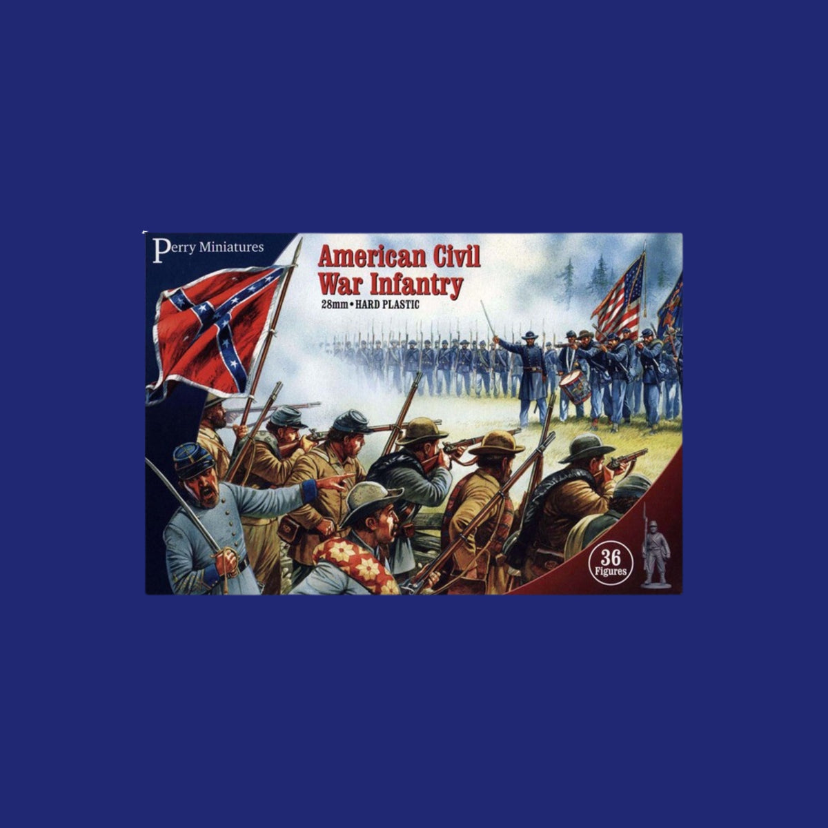 Perry Miniatures - Plastic American Civil War Infantry (36 figurines) - 123JEUX