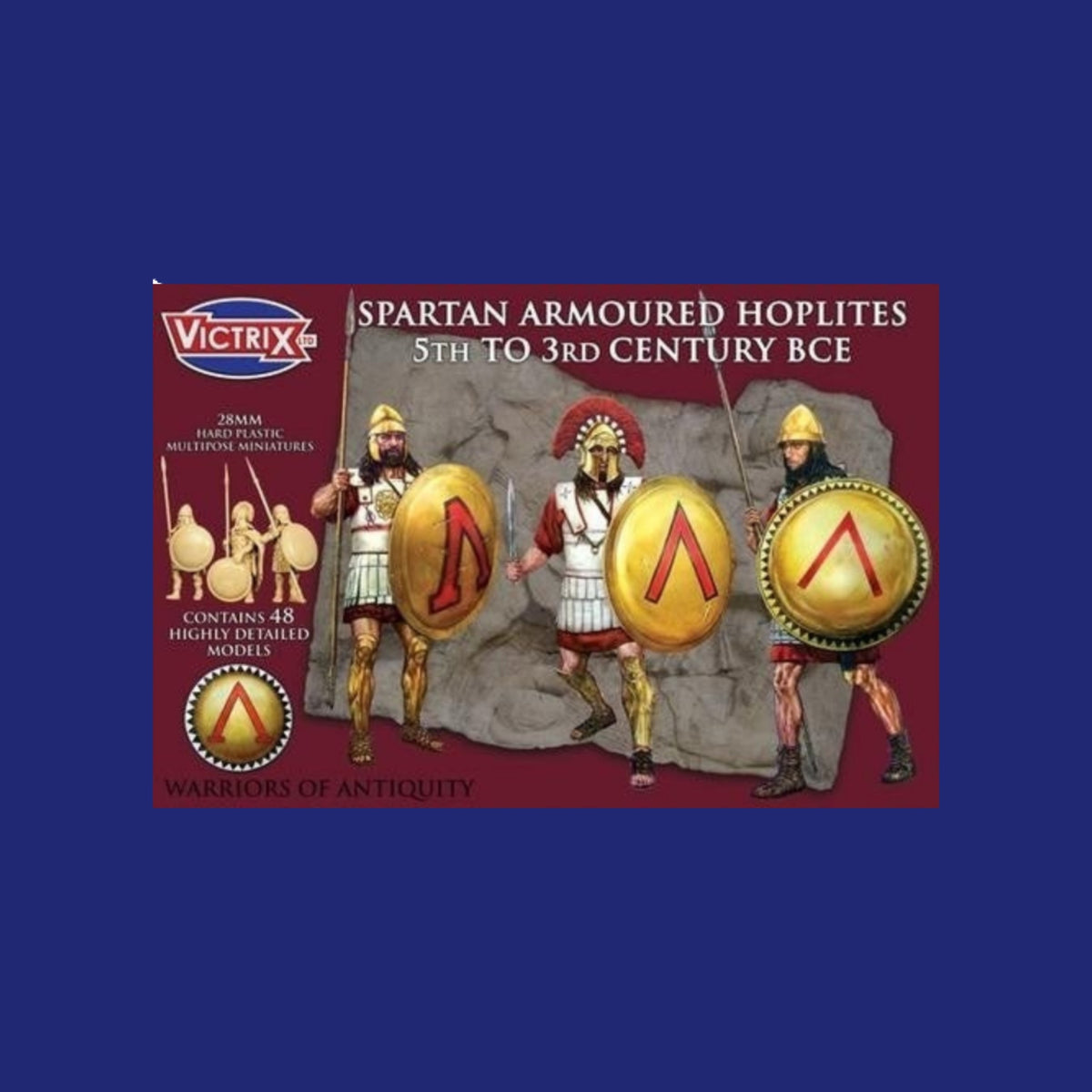 Victrix Miniatures 28mm Antiquité  - Spartan Armoured Hoplites 5th to 3rd Century BCE - 123JEUX