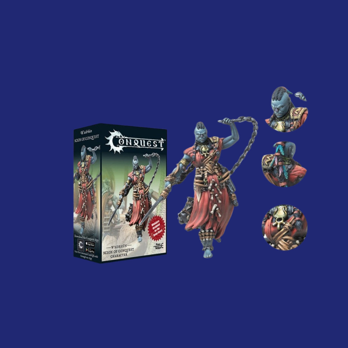Conquest - W’adrhŭn - Scion of Conquest Drum Beast Rider - 123JEUX