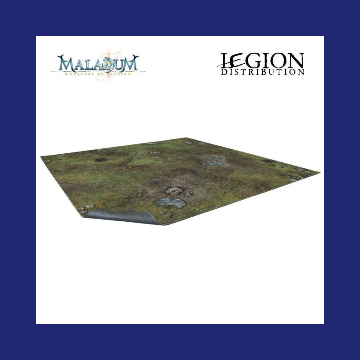 Maladum : Forsaken Plain - Tapis de Jeu 3x3 Quadrillé (Sortie novembre 2026) - 123JEUX