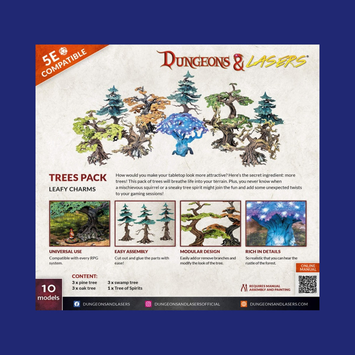 Dungeons & Lasers - Décors - Trees Pack - 123JEUX