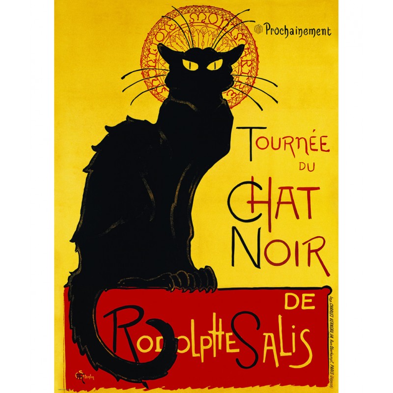 Puzzle 1000Pcs- Steinlen- Chat Noir