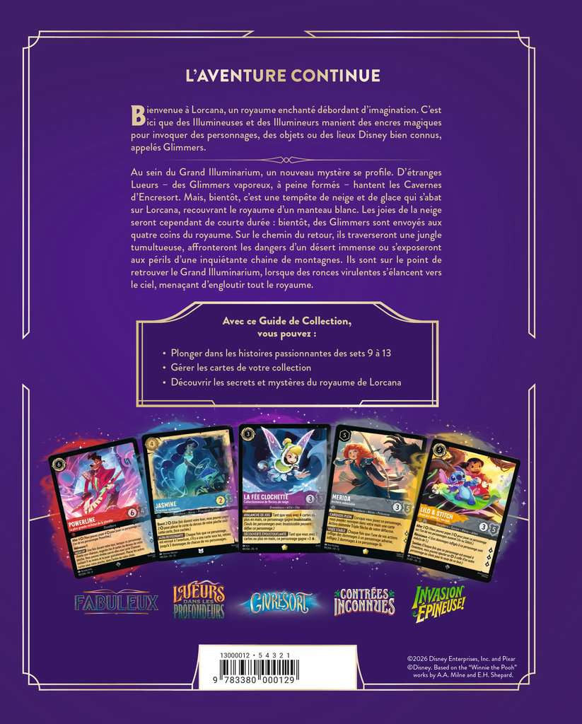 Disney Lorcana Trading Card Game - Guide de collection sets 9-13