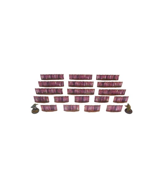 WW2 Ostfront Village Low Fence (18) (28mm) pré-peint