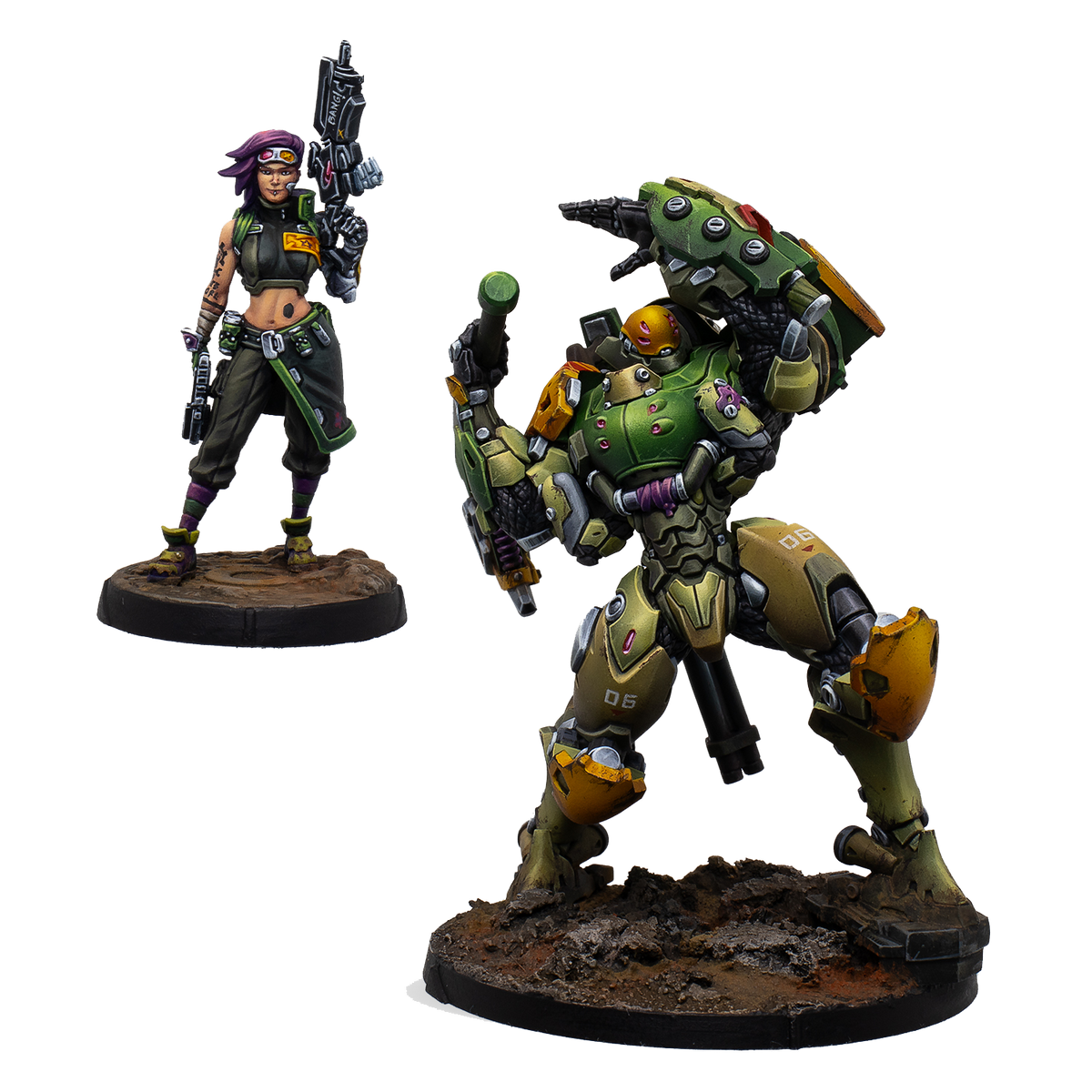 Infinity - Scarface & Cordelia. Mercenary Armored Team