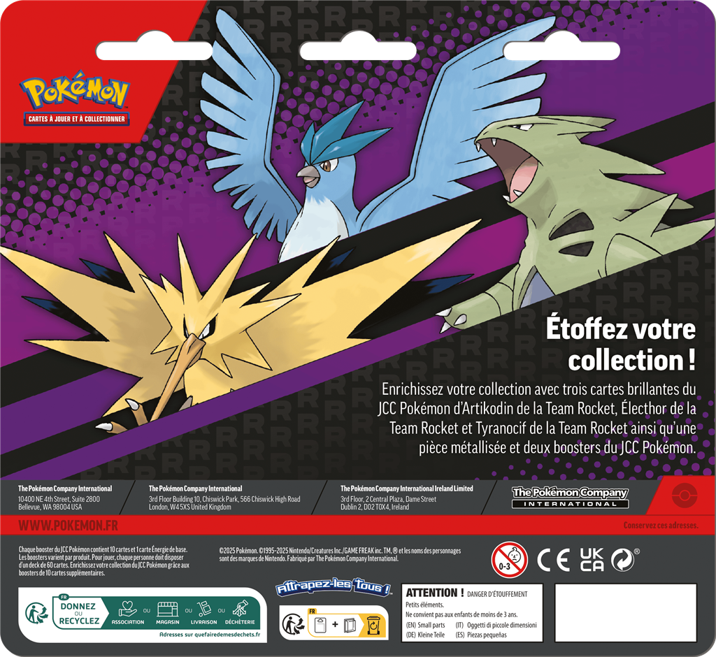 Pokémon : pack 2 boosters Q4 25 (Blister) 3 c.p. Electhor (Limité à un exemplaire par client)(EN STOCK)