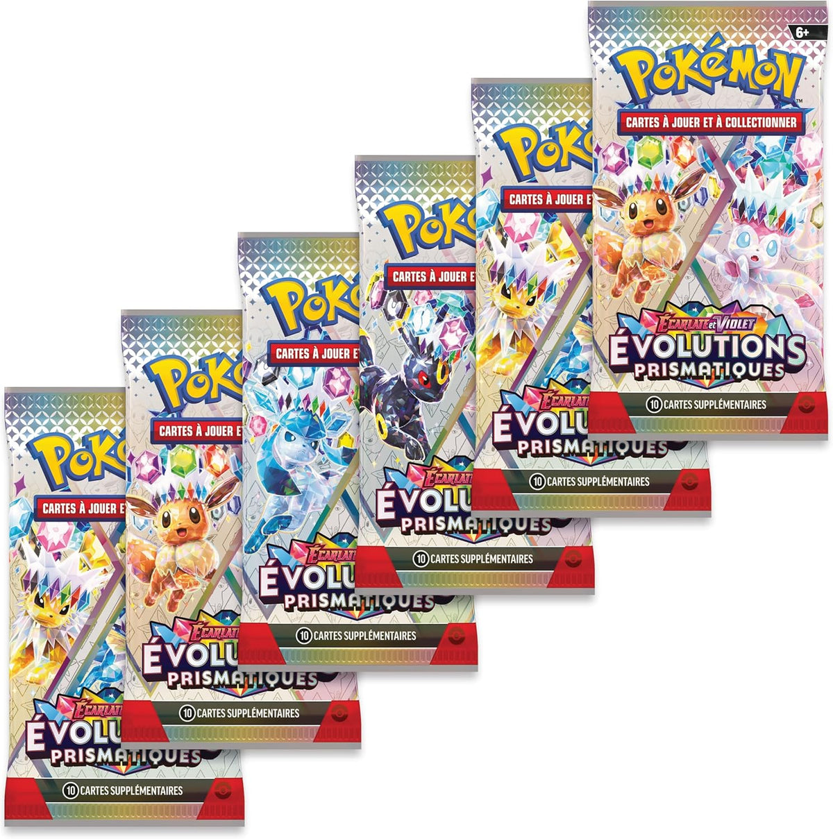 Pokémon EV8.5 : Bundle - 6 boosters Évolutions Prismatiques (EN STOCK)