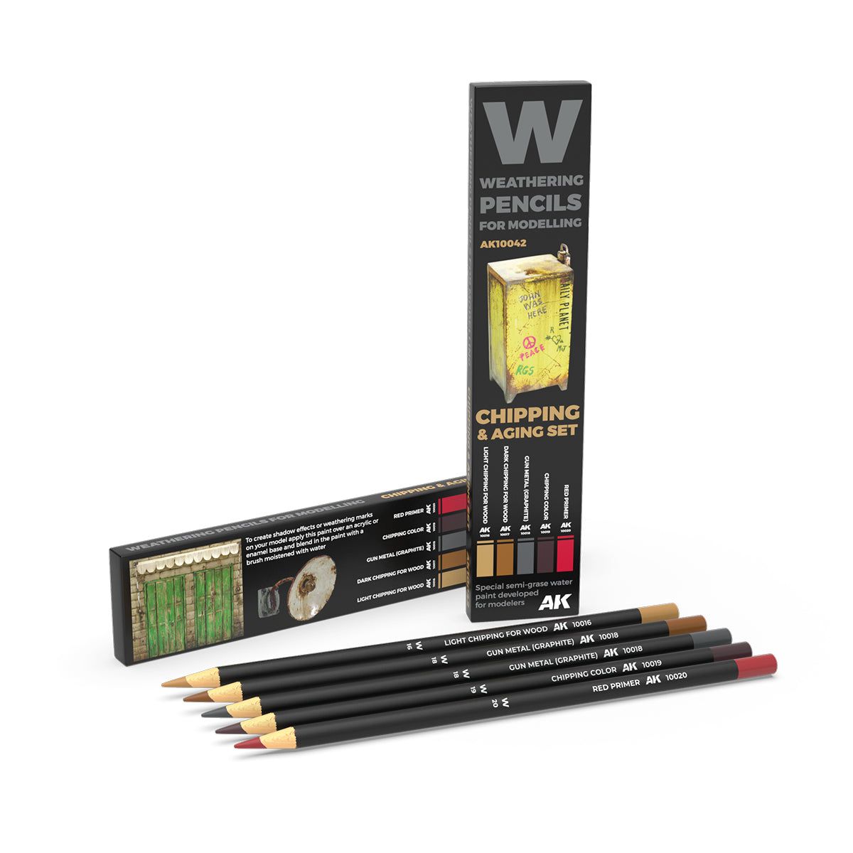 Watercolor - Pencil set Chipping & Aging set