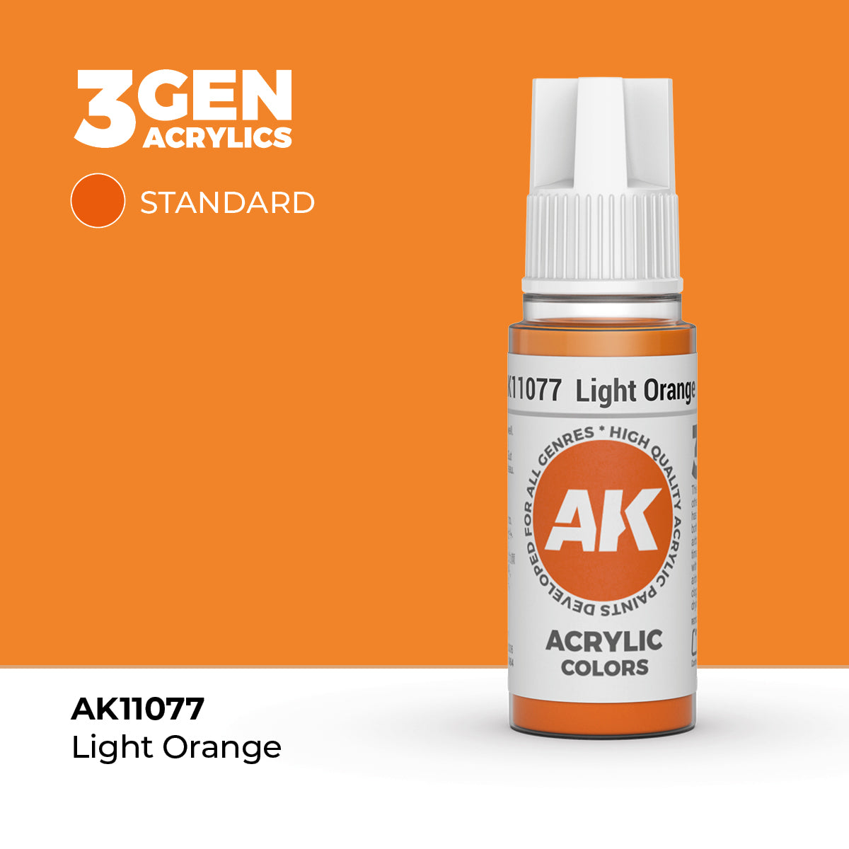 AK- 3GEN- Acrylics- Light Orange 17ml