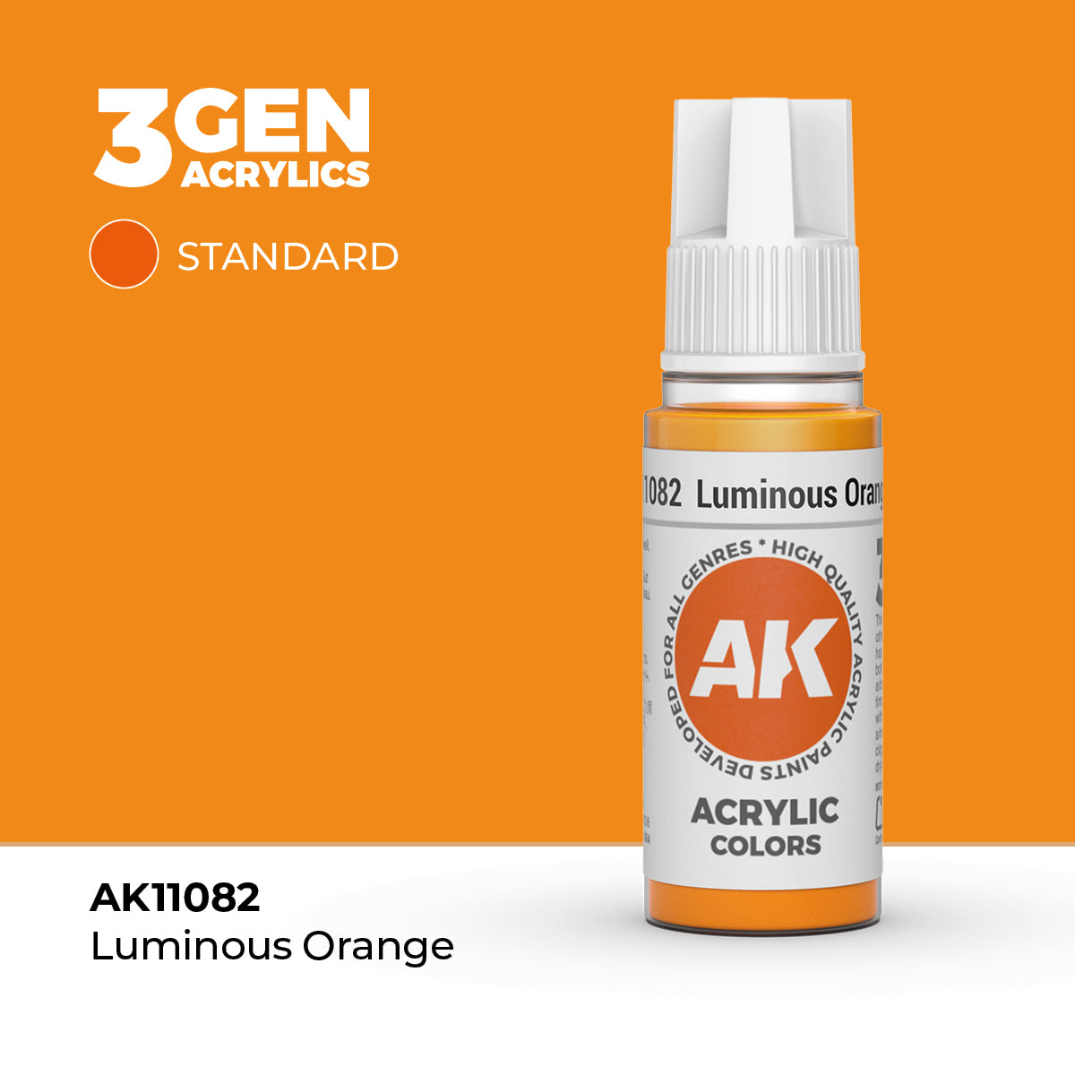 AK- 3GEN- Acrylics- Luminous Orange 17ml