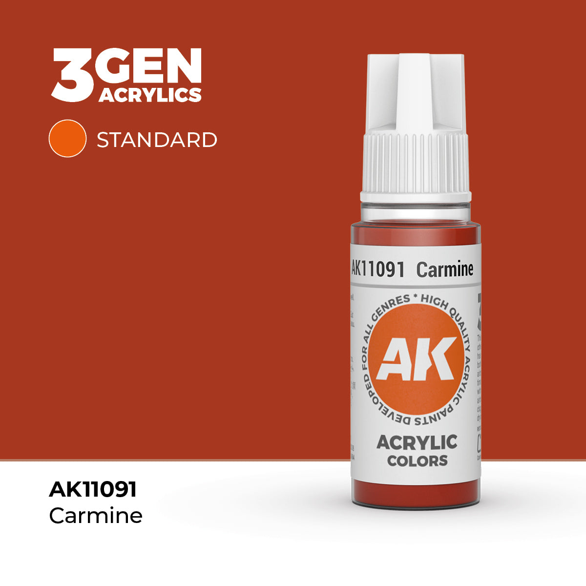 AK- 3GEN- Acrylics- Carmine 17ml