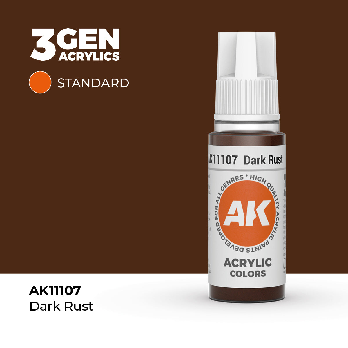 AK- 3GEN- Acrylics- Dark Rust 17ml
