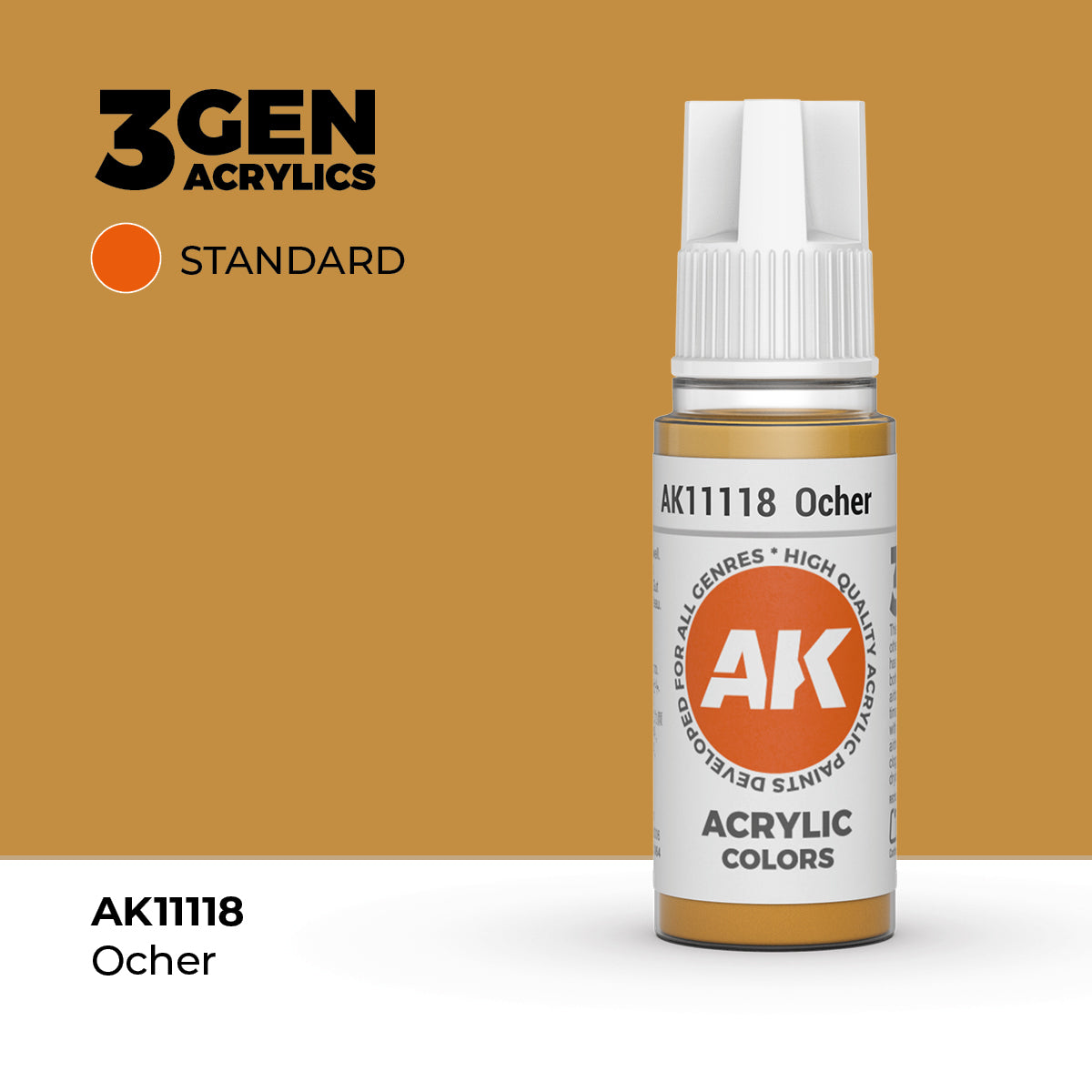 AK- 3GEN- Acrylics- Ochre 17ml