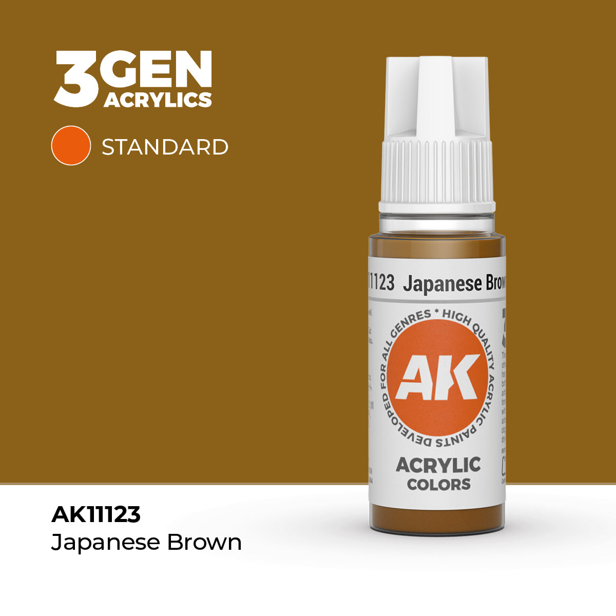 AK- 3GEN- Acrylics- Japanese Brown 17ml