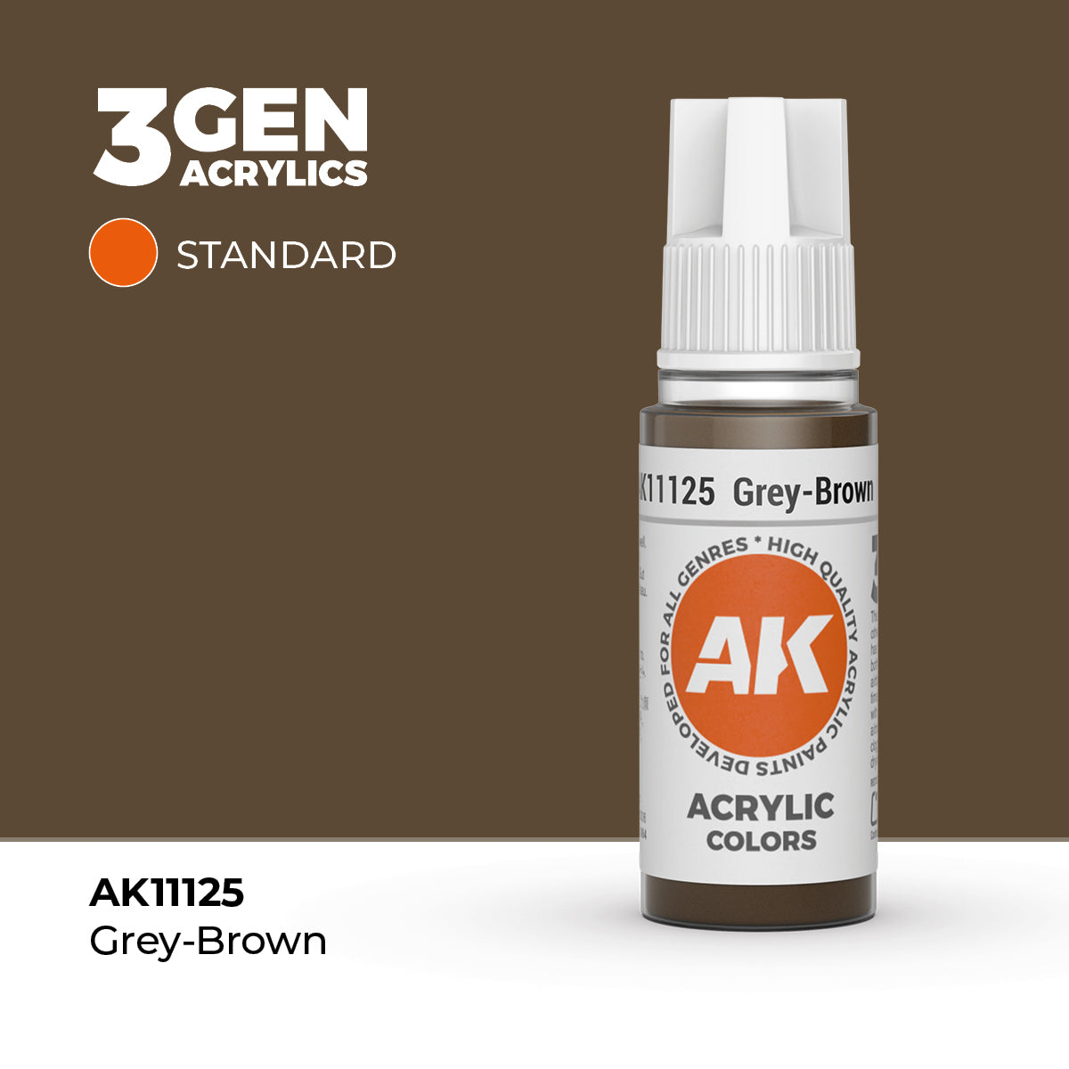 AK- 3GEN- Acrylics- Grey-Brown 17ml