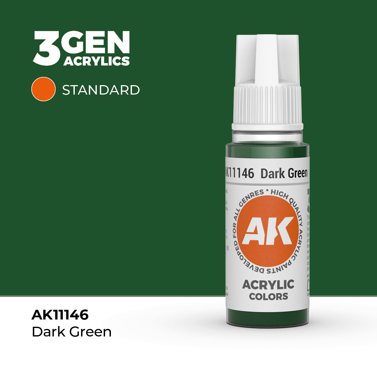 AK- 3GEN- Acrylics - Dark Green 17ml