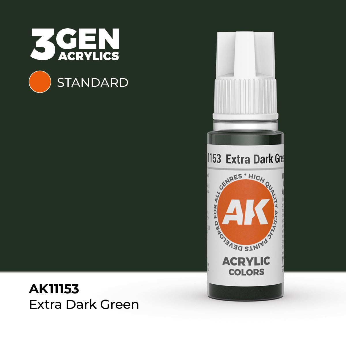 AK- 3GEN- Acrylics - Extra Dark Green 17ml