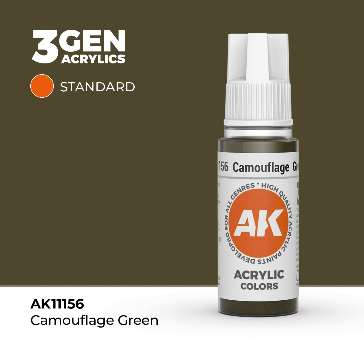 AK- 3GEN- Acrylics - Camouflage Green 17ml