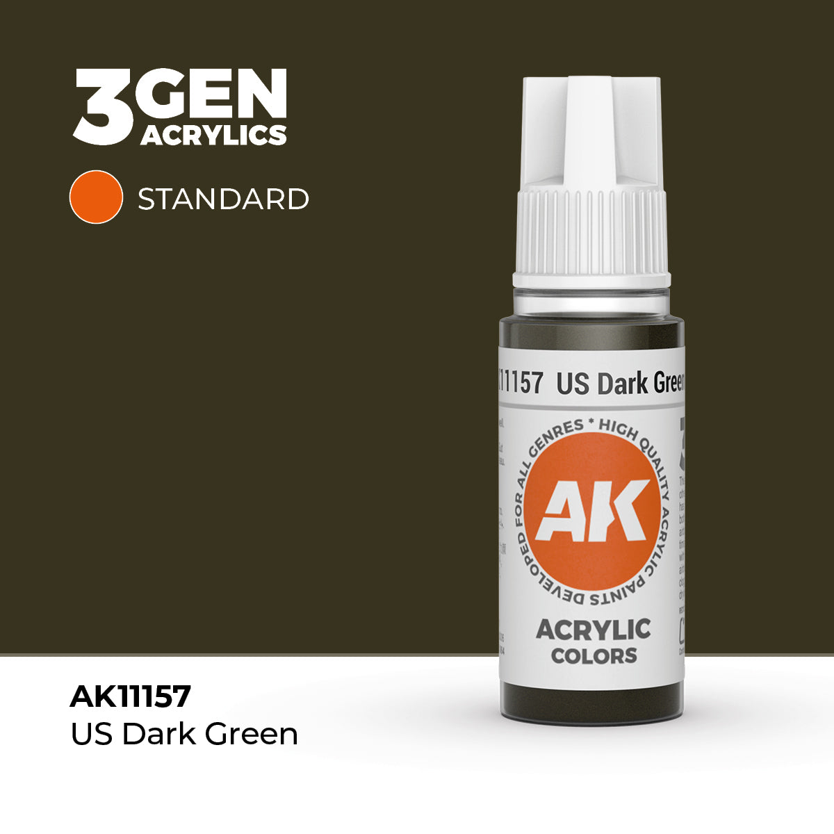 AK- 3GEN- Acrylics - US Dark Green 17ml