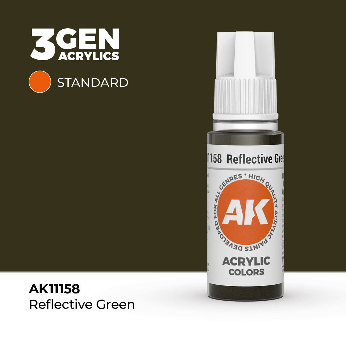 AK- 3GEN- Acrylics - Reflective Green 17ml