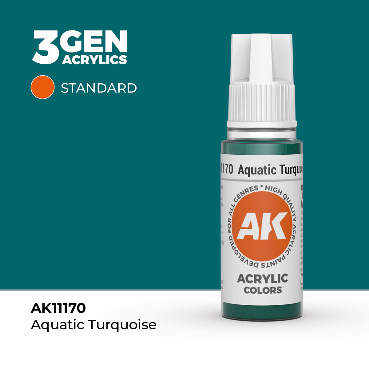 AK- 3GEN- Acrylics- Aquatic Turquoise 17ml