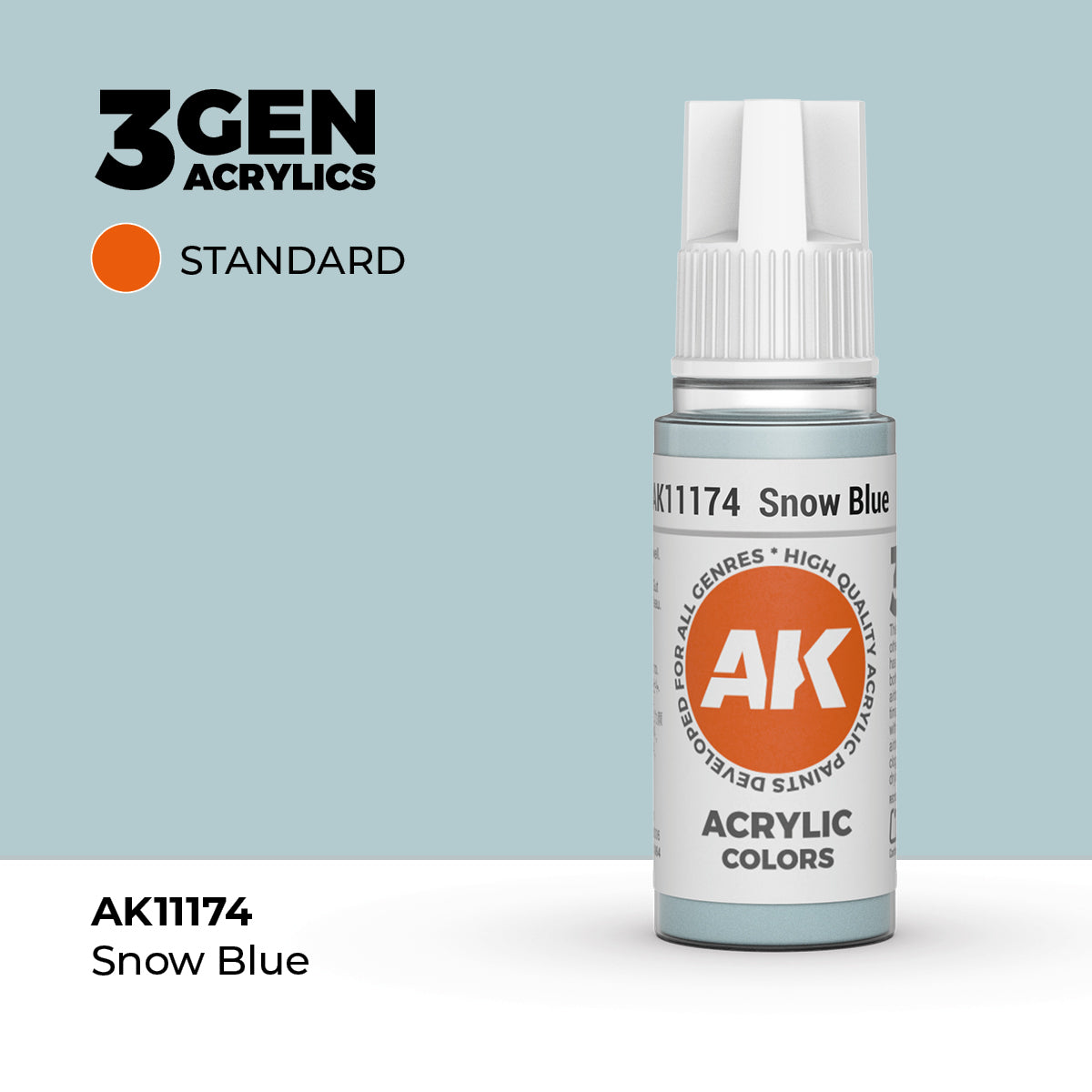 AK- 3GEN- Acrylics- Snow Blue 17ml