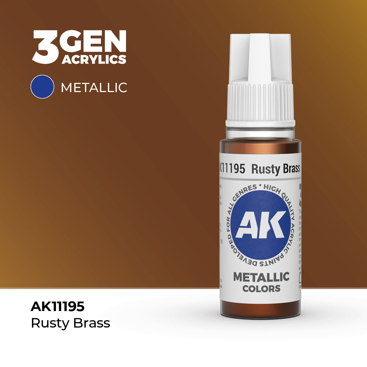 AK- 3GEN- Acrylics- Rusty Brass 17ml