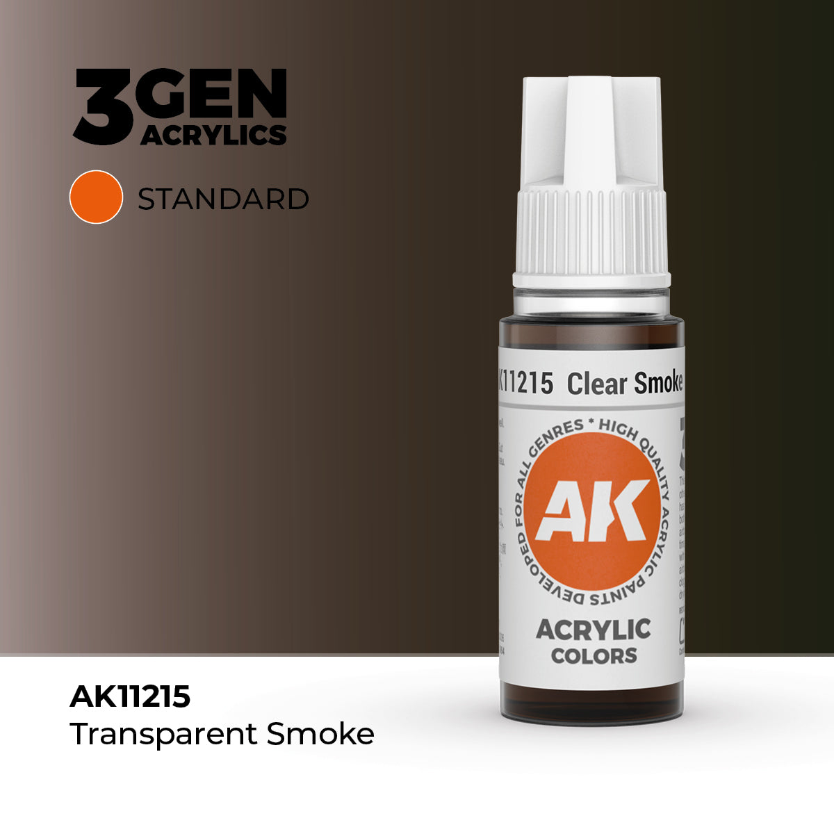 AK- 3GEN- Acrylics- Clear Smoke 17ml