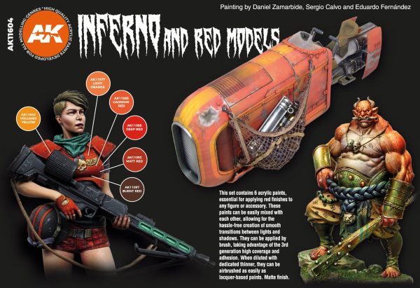 Acrylics 3GEN sets :Inferno And Red Creatures