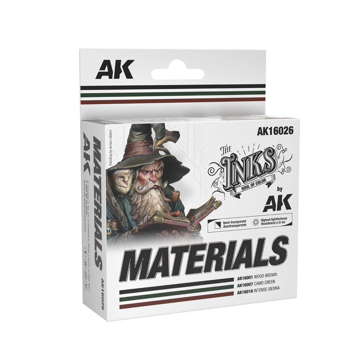 The Inks (encres) :Materials