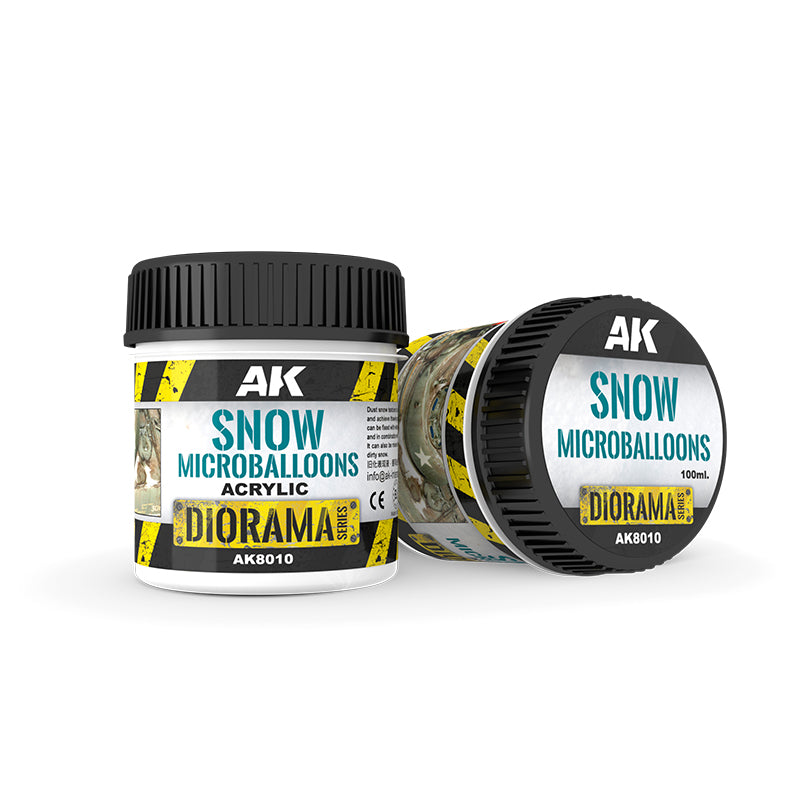 AK Interactive Diorama :SNOW MICROBALLOONS - 100ml
