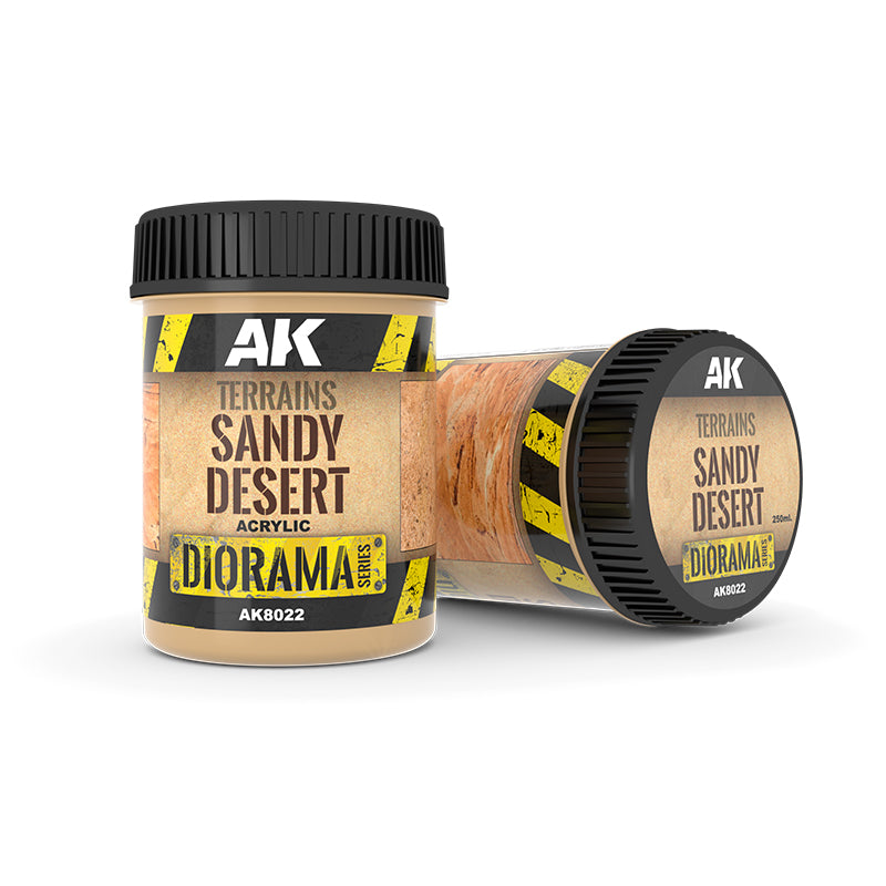 AK Interactive Diorama :TERRAINS SANDY DESERT - 250ml (Acrylic)