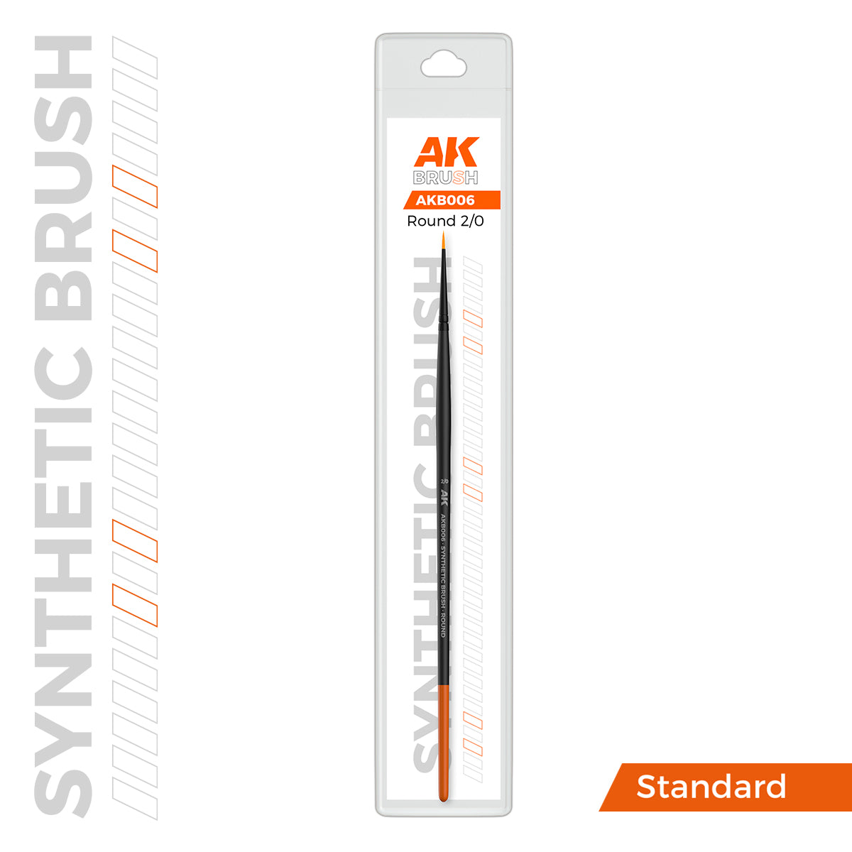 AK SYNTHETIC BRUSH - ROUND 2/0