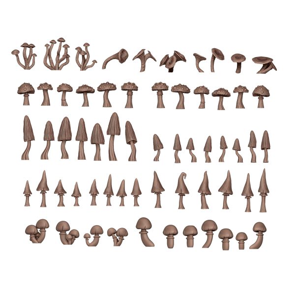 AK Interactive - Basing bits - Forest mushrooms